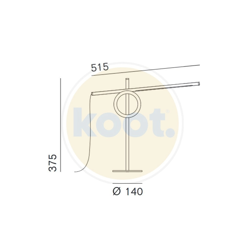 Pallucco - Tangent Mini Tafellamp - KOOT