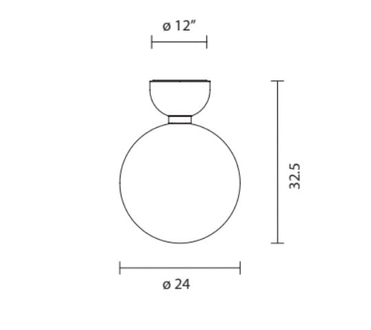 Parachilna - Aballs A II GR Plafondlamp - KOOT