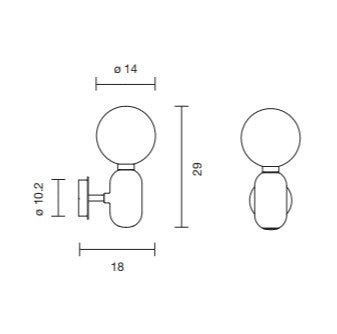 Parachilna - Aballs A Wandlamp - KOOT