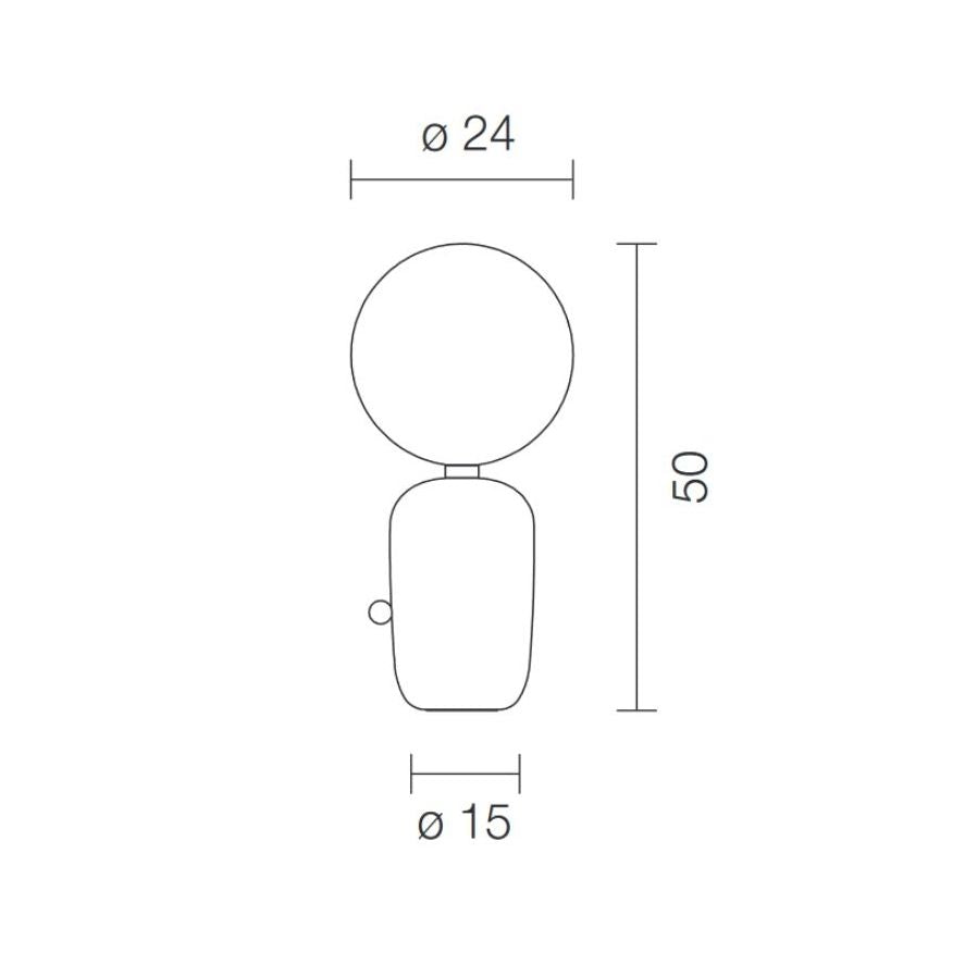 Parachilna - Aballs M GR Tafellamp - KOOT