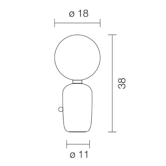 Parachilna - Aballs M PE Tafellamp - KOOT