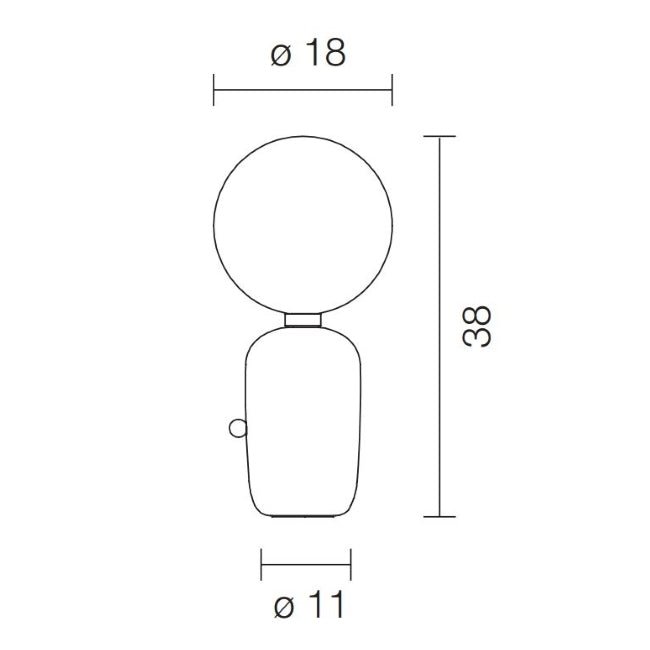 Parachilna - Aballs M PE Tafellamp - KOOT