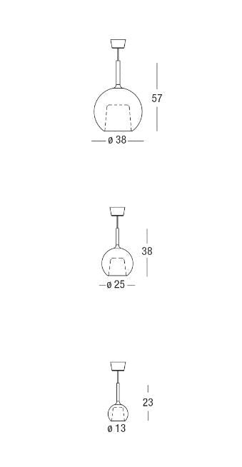 Penta - Glo Groot 2mt Hanglamp - KOOT