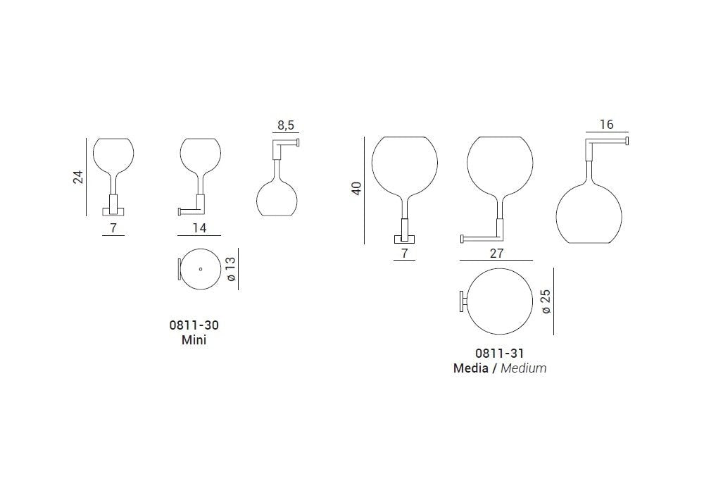 Penta - Glo Medium Wandlamp - KOOT