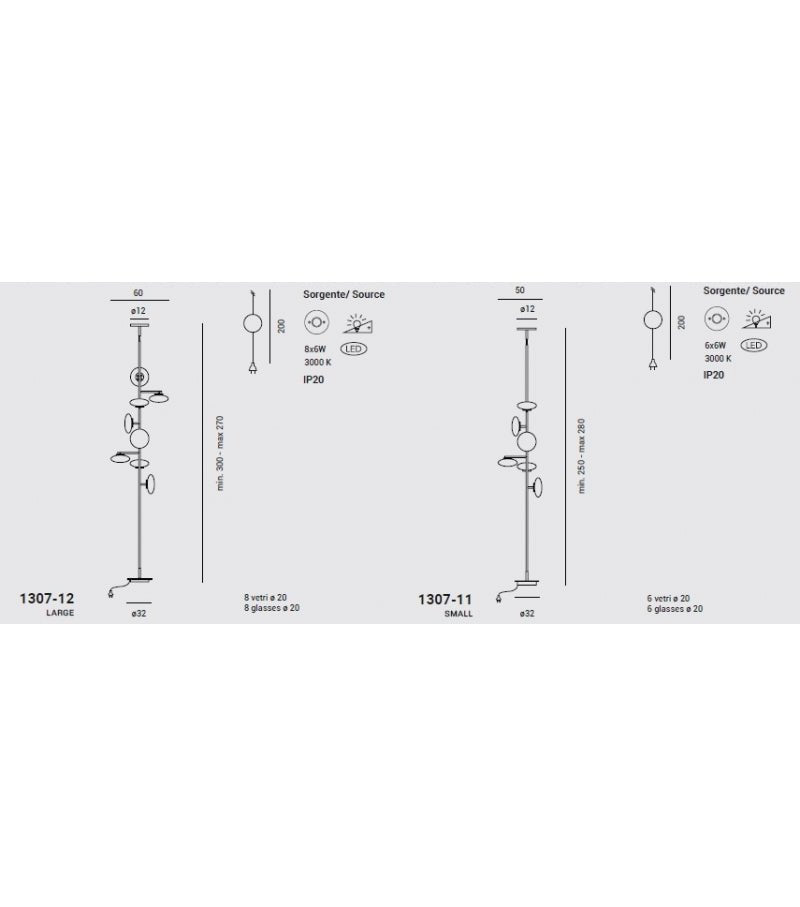 Penta - Mami Groot Vloerlamp / Plafondlamp - KOOT