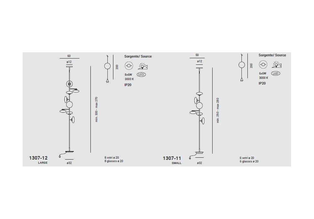 Penta - Mami Klein Vloerlamp / Plafondlamp - KOOT