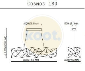 Quasar - Cosmos 200 Hanglamp - KOOT