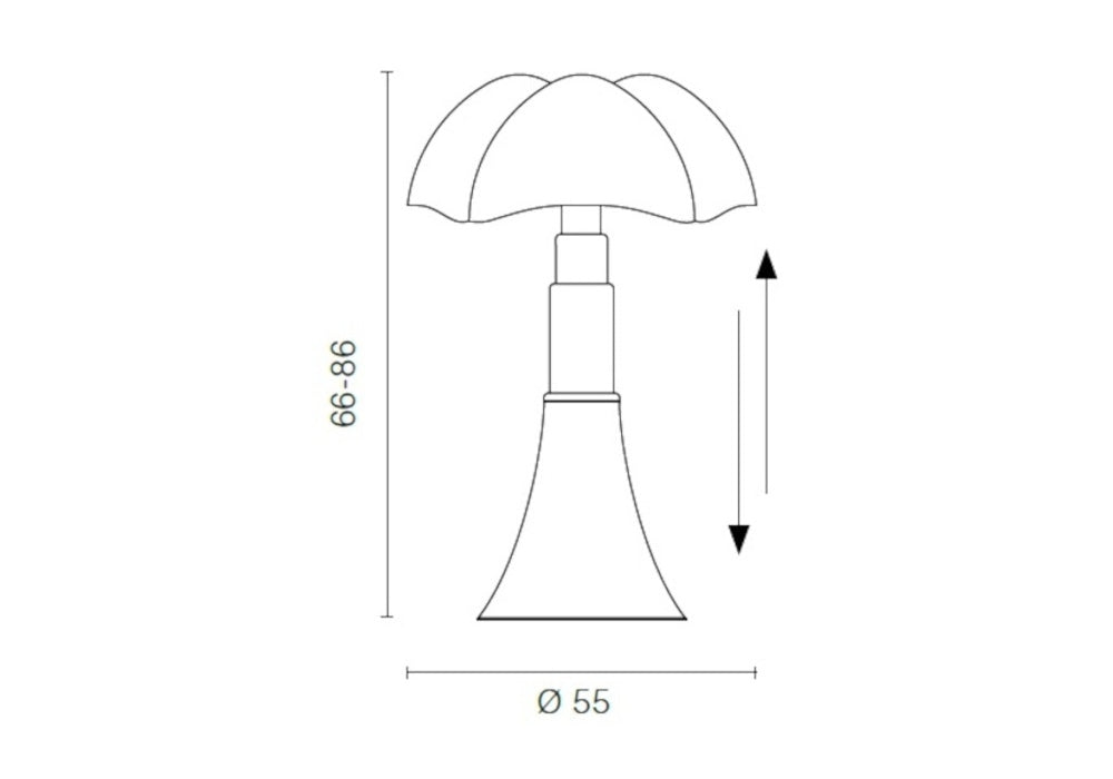 Martinelli Luce - Pipistrello 620 Tafellamp - KOOT