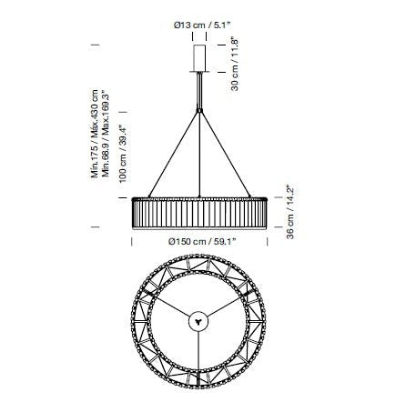 Santa Cole - Estadio hanglamp - KOOT