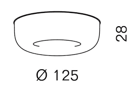 Serien - CAVITY Recessed L LED plafondlamp zwart - KOOT