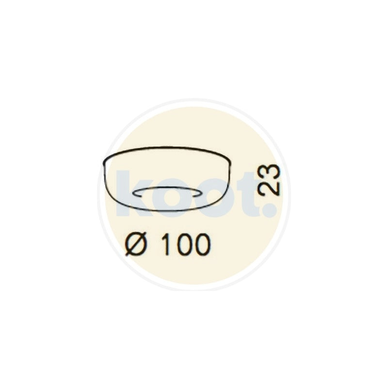 Serien - CAVITY Recessed S LED plafondlamp bronzen afwerking - KOOT