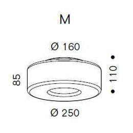 Serien - CURLING Ceiling S plafondlamp acryl / cilindrisch - KOOT