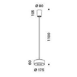 Curling - Tube S LED Triac/Phase-Cut dimmable Gepolijst aluminium - KOOT