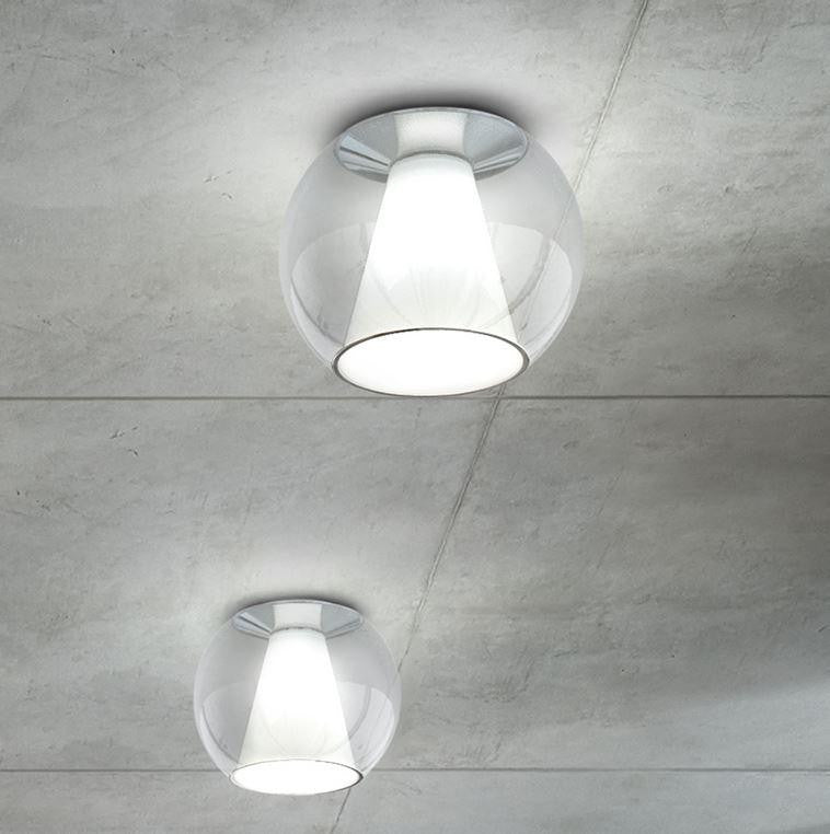 Serien - DRAFT Ceiling S with reflector plafondlamp glas - KOOT