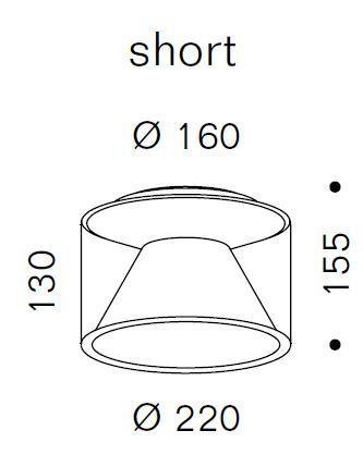 Serien - Drum Ceiling M with reflector plafondlamp - KOOT