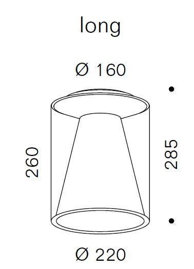 Serien - Drum Ceiling M with reflector plafondlamp - KOOT