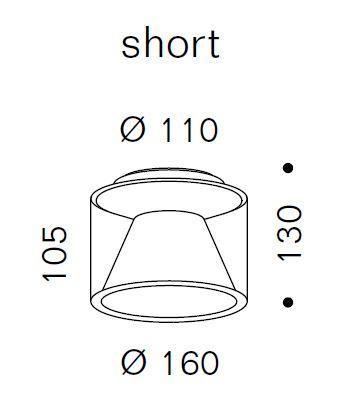 Serien - Drum Ceiling S with reflector plafondlamp - KOOT