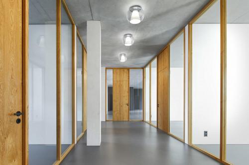 Serien - DRAFT Ceiling M with reflector plafondlamp glas - KOOT