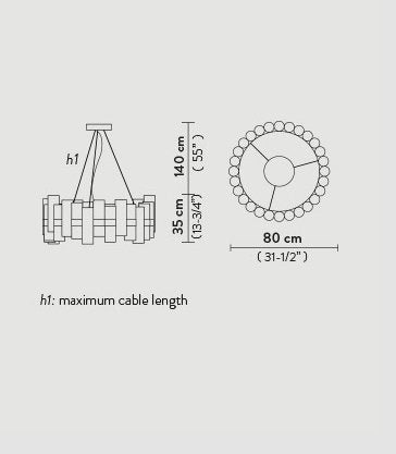 Slamp - La Lollo Hanglamp tinnen wit - KOOT