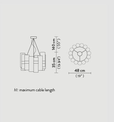 Slamp - La Lollo Hanglamp wit - KOOT