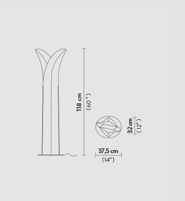 Slamp - Las Palmas Vloerlamp wit - KOOT