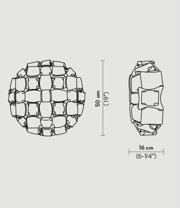 Slamp - Mida Medium Plafondlamp / Wandlamp - KOOT