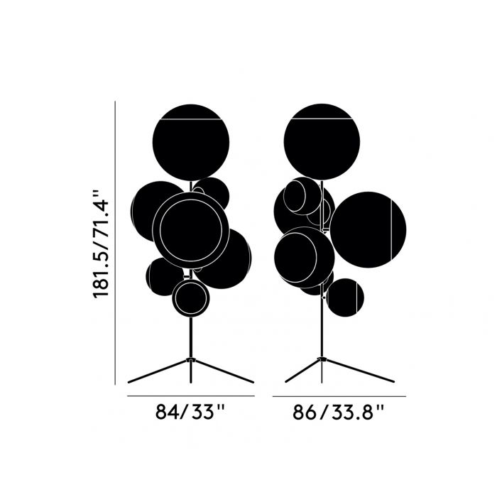 Tom Dixon - Mirror Ball kroonluchter goud - KOOT