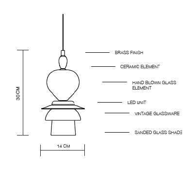 Studio Kalff - Juliet Small hanglamp - KOOT