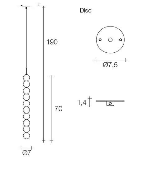 Terzani - Abacus Hanglamp - KOOT