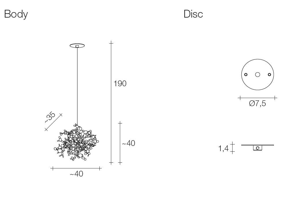 Terzani - Argent N90S Canopy Hanglamp - KOOT