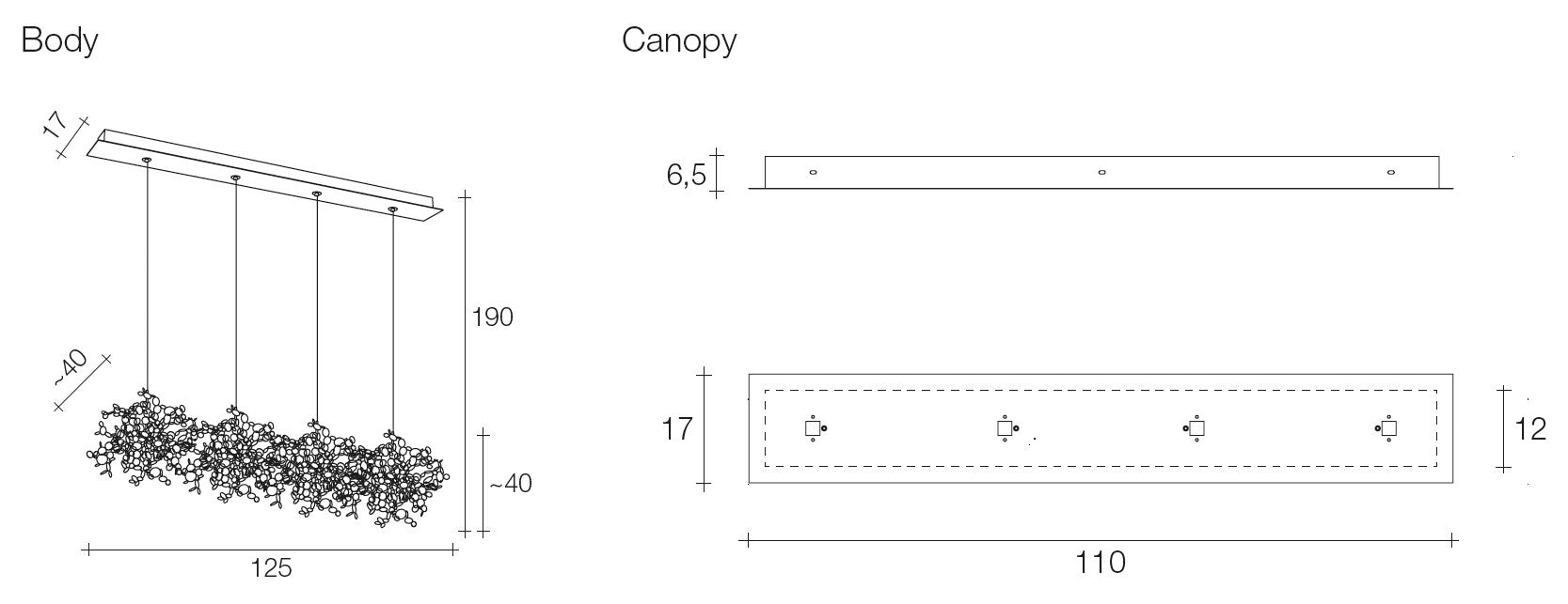 Terzani - Argent N92S Hanglampen - KOOT