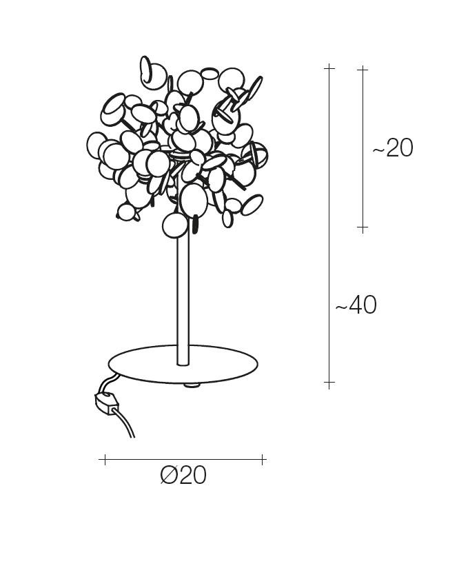 Terzani - Argent N98B Tafellampen - KOOT