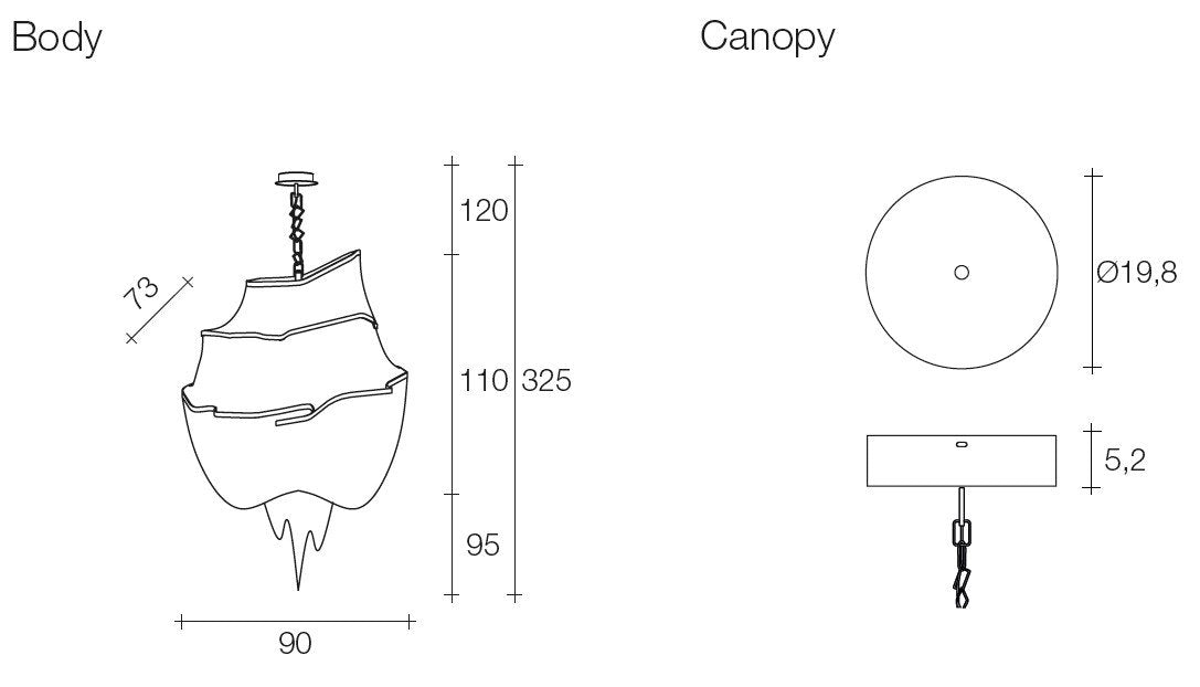 Terzani - Atlantis A15S Hanglamp - KOOT