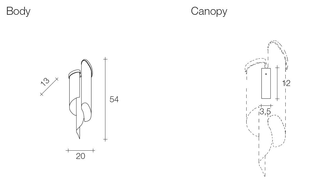 Terzani - Stream J60A Wandlamp - KOOT