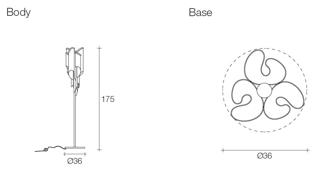 Terzani - Stream J65P Vloerlamp - KOOT