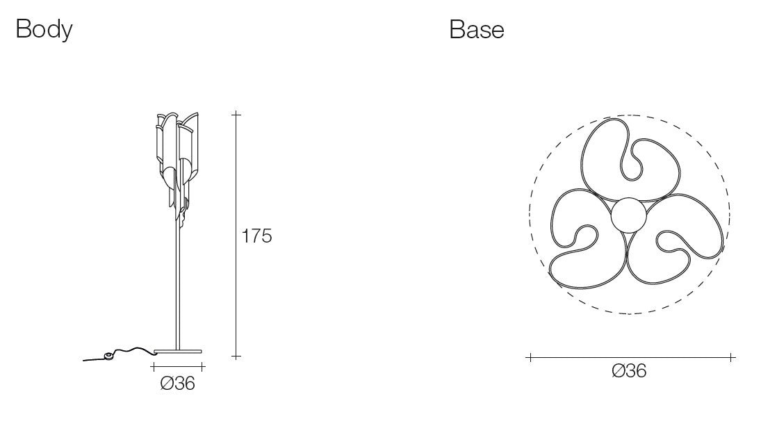 Terzani - Stream J65P Vloerlamp - KOOT
