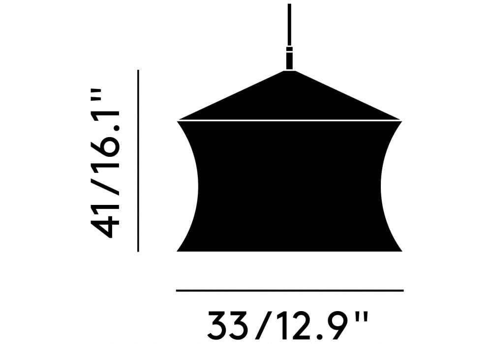 Tom Dixon - Beat Waist hanglamp Zwart - KOOT