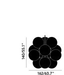 Tom Dixon - Opal TD OPC03BK-CEUM4 Glanzend zwart - KOOT