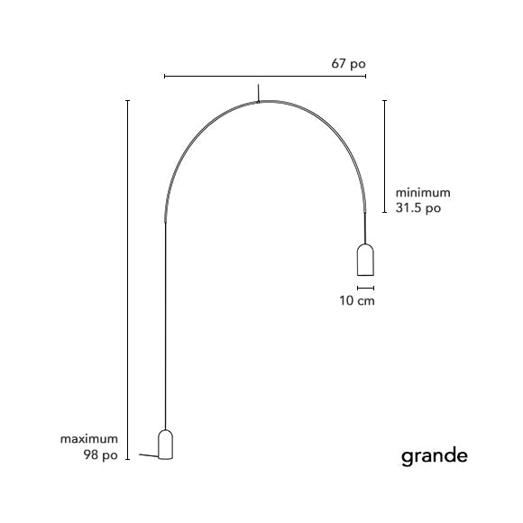 TossB - Bow XL floor Vloerlamp Zwart - KOOT