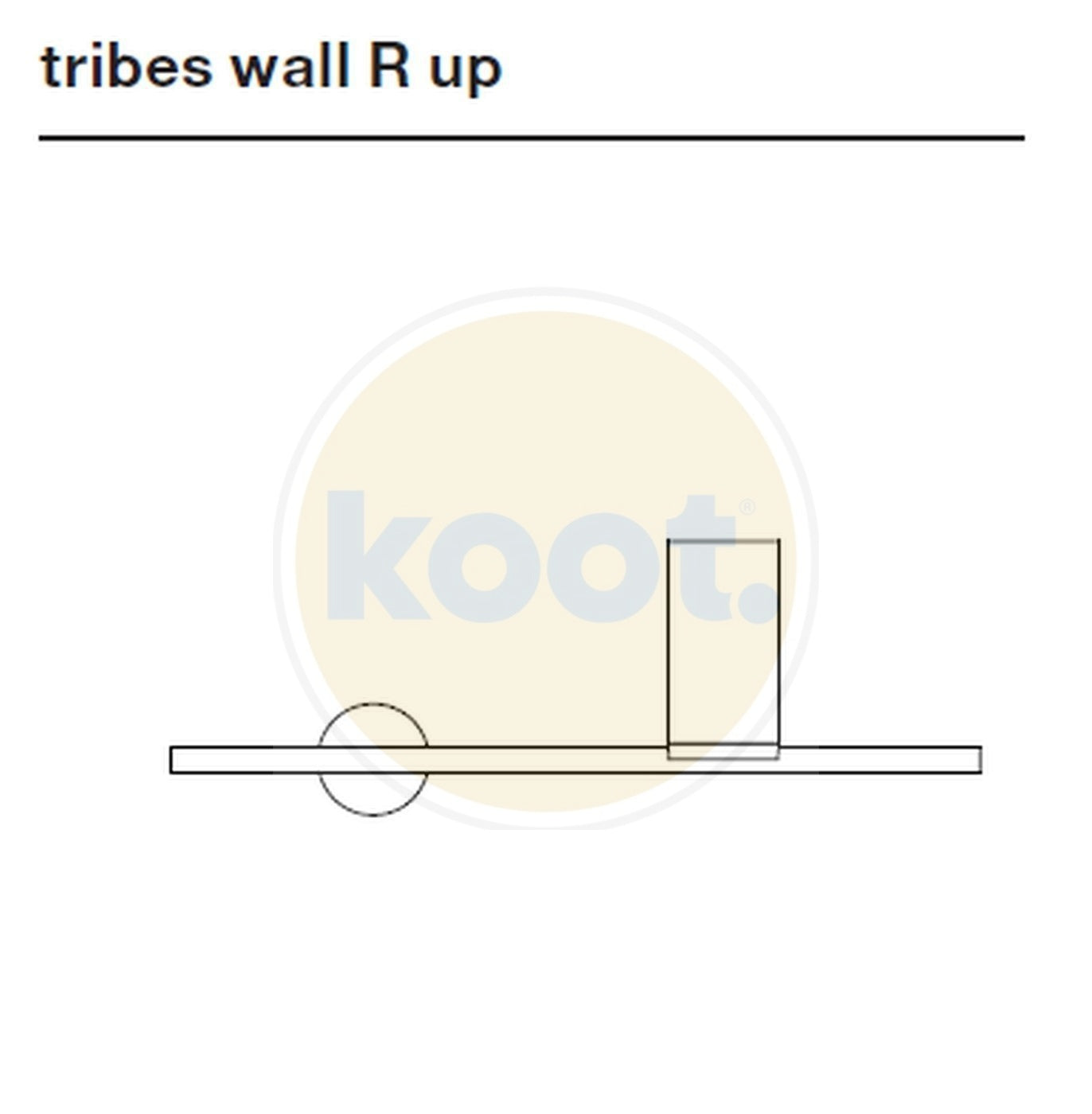 TossB - Tribes wall R up Wandlamp - KOOT