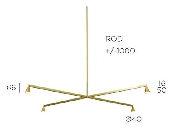 Trizo21 - Austere-Kroonluchter  1X  RF 100 - KOOT