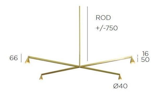 Trizo21 - Austere-Kroonluchter  1X RF 75 - KOOT