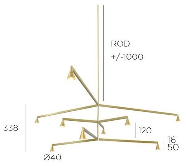 Trizo21 - Austere-Kroonluchter 3Y RF 100 - KOOT