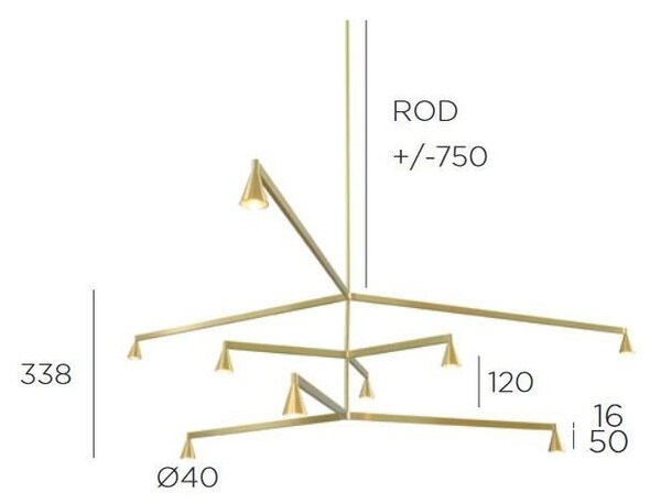 Trizo21 - Austere-Kroonluchter 3Y RF 75 - KOOT