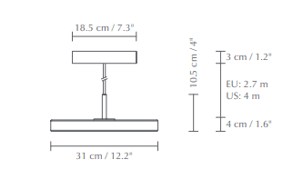 Umage - Asteria Mini met zwart top Hanglamp - KOOT