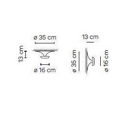 Vibia - Funnel 2013 plafondlamp / wandlamp - KOOT