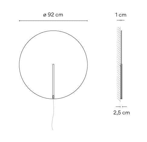 Vibia - Guise wandlamp Grafiet - KOOT