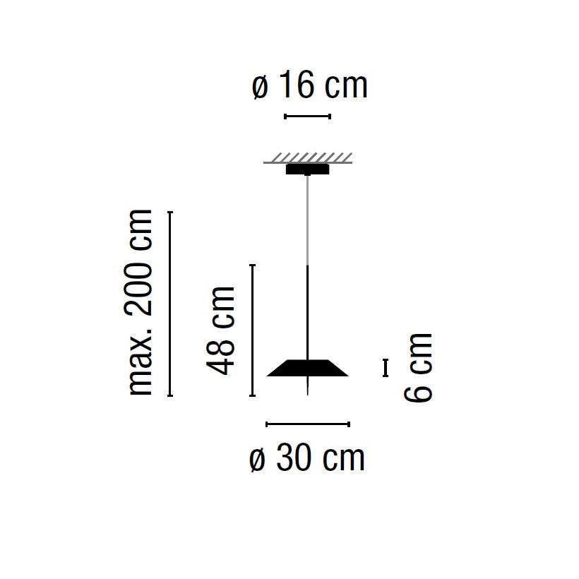 Vibia - Mayfair 5520 hanglamp Grafiet - KOOT