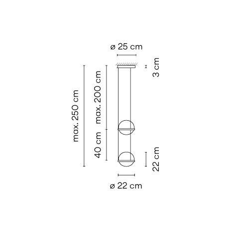 Vibia - Palma 3726 hanglamp - KOOT