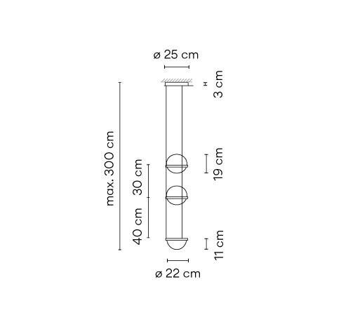 Vibia - Palma 3728 hanglamp - KOOT